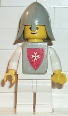 Classic - Yellow Castle Knight White - with Vest Stickers