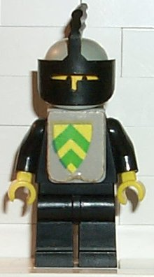 Classic - Yellow Castle Knight Black Cavalry - with Vest Stickers