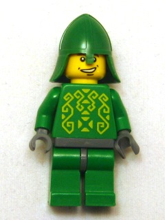 Knights Kingdom II - Rascus without Armor, Printed Torso, Green Neck-Protector