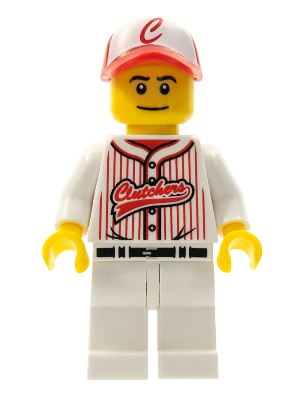 Baseball Player, Series 3 (Minifigure Only without Stand and Accessories)