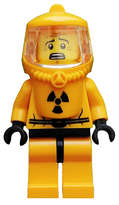 Hazmat Guy, Series 4 (Minifigure Only without Stand and Accessories)