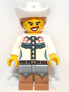 Cowgirl, Series 8 (Minifigure Only without Stand and Accessories)