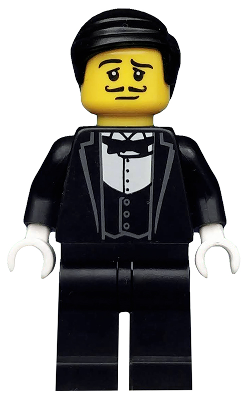 Waiter, Series 9 (Minifigure Only without Stand and Accessories)