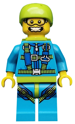 Skydiver, Series 10 (Minifigure Only without Stand and Accessories)