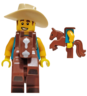 Cowboy Costume Guy, Series 18 (Minifigure Only without Stand and Accessories)