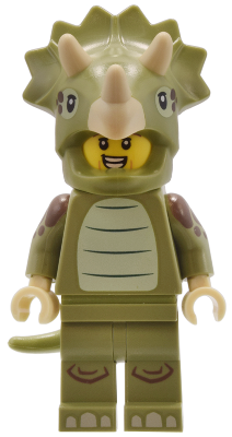 Triceratops Costume Fan, Series 25 (Minifigure Only without Stand and Accessories)