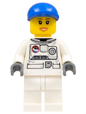 Spacesuit, White Legs, Blue Short Bill Cap, Eyelashes