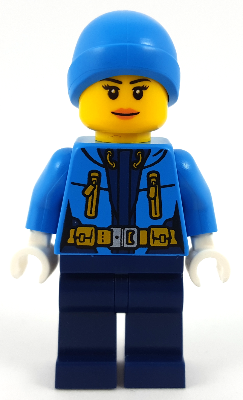 Arctic Explorer - Female, Dark Blue Legs, Dark Azure Beanie
