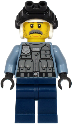 Police - Officer Sam Grizzled, Sand Blue Jacket
