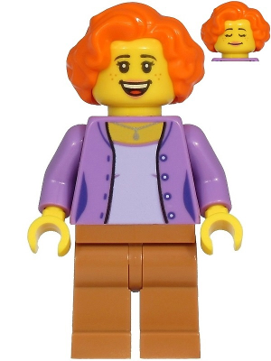 Ann McCloud - Mom, Medium Lavender Jacket, Medium Nougat Legs, Orange Hair