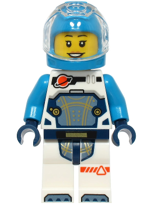Astronaut - Female, White Spacesuit with Dark Azure Arms, Dark Azure Helmet