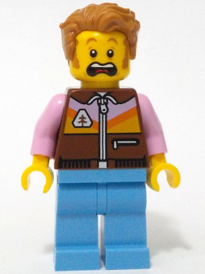 Camper - Male, Reddish Brown Jacket, Medium Blue Legs, Medium Nougat Tousled Hair