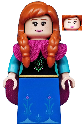 Anna, Disney, Series 2 (Minifigure Only without Stand and Accessories)