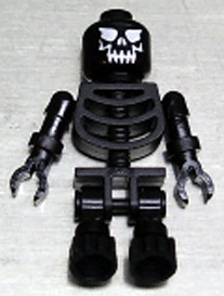 Skeleton, Black - Evil Skull, Floppy Arms
