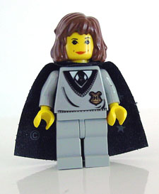 Hermione Granger - Hogwarts Torso, Light Gray Legs, Black Cape with Stars