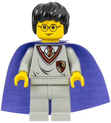 Harry Potter - Gryffindor Shield Torso, Light Gray Legs, Violet Cape