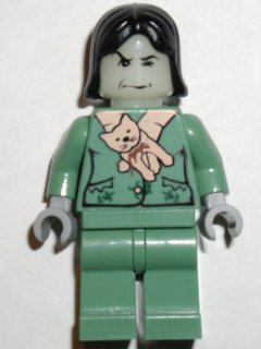 Professor Severus Snape Boggart - Sand Green Outfit, Black Hair