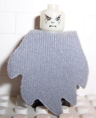 Lord Voldemort - Glow In Dark Opaque Head, Light Bluish Gray Dementor Style Cape