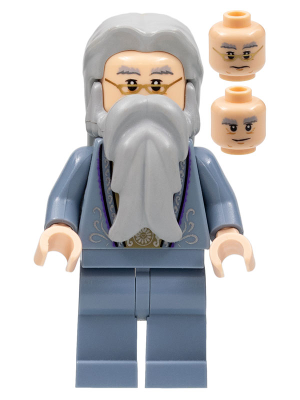 Albus Dumbledore - Sand Blue Outfit with Silver Embroidery