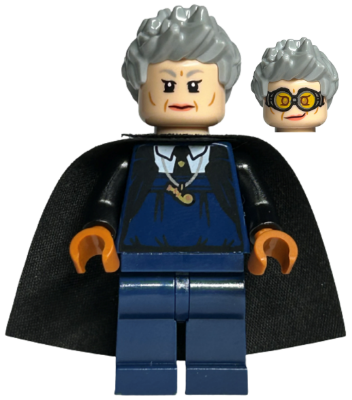 Madam Rolanda Hooch - Dark Blue Outfit, Light Nougat Head, Black Starched Cape