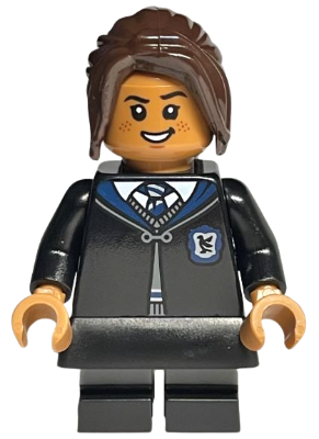 Ravenclaw Student - Black Skirt and Short Legs with Dark Bluish Gray Stripes
