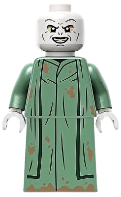 Lord Voldemort - Sand Green Robe, Printed Skirt