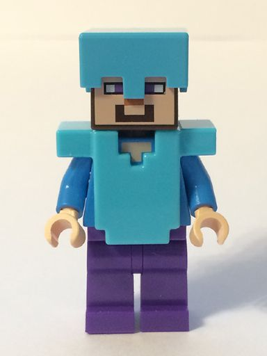 Steve - Dark Purple Legs, Medium Azure Helmet and Armor