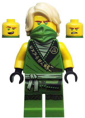 Lloyd - Legacy, Rebooted, Ninjago Logogram 'MANTER' on Torso