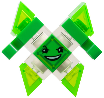 Kryptomite - Green, Medium Crystals, Hands