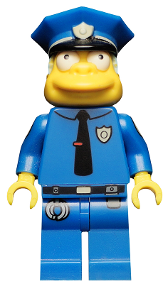 Chief Wiggum, The Simpsons, Series 1 (Minifigure Only without Stand and Accessories)