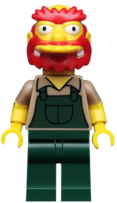 Groundskeeper Willie, The Simpsons, Series 2 (Minifigure Only without Stand and Accessories)