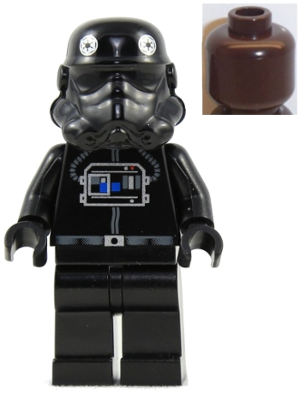 Imperial TIE Fighter Pilot - Brown Head