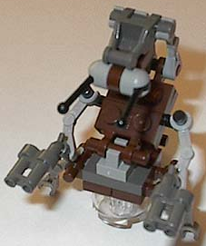 Droideka (Destroyer Droid) - Brown, Light Gray, and Dark Gray