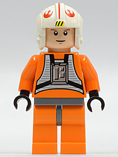 Luke Skywalker - Light Nougat, X-Wing Pilot Suit, Simple Torso and Helmet (2010)
