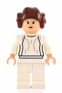 Princess Leia - Light Nougat, White Dress, Small Eyes, Smooth Hair