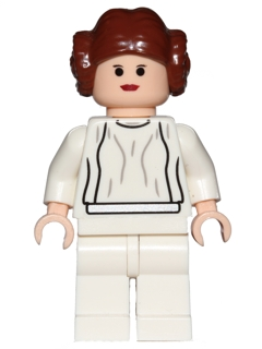 Princess Leia - Light Nougat, White Dress, Big Eyes
