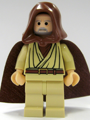 Obi-Wan Kenobi - Old, Light Nougat, Reddish Brown Hood and Cape