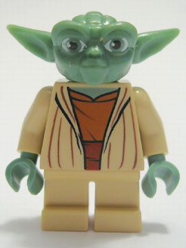 Yoda - Clone Wars, Light Bluish Gray Hair