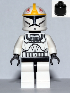 Clone Trooper Pilot (Phase 1) - Yellow Markings, Black Head