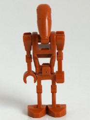 Battle Droid - Dark Orange, Bent Arm and Straight Arm