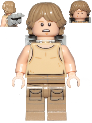 Luke Skywalker (Dagobah, Tan Tank Top, Backpack)