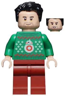 Poe Dameron (Green Christmas Sweater with BB-8)