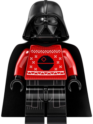 Darth Vader - Red Christmas Sweater with Death Star