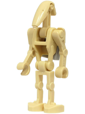 Battle Droid - Tan, Light Bluish Gray Clip on Back