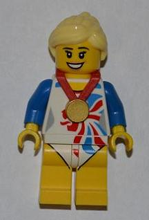 Flexible Gymnast, Team GB (Minifigure Only without Stand and Accessories)
