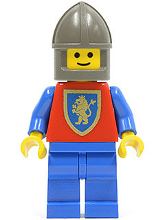 Crusader Lion - Blue Legs, Dark Gray Chin-Guard