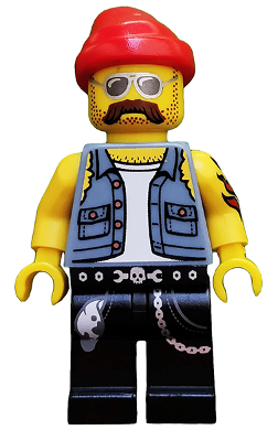 Motorcycle Mechanic, Series 10 (Minifigure Only without Stand and Accessories)