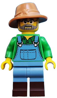 Farmer, Series 15 (Minifigure Only without Stand and Accessories)