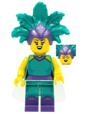 Cabaret Singer, Series 21 (Minifigure Only without Stand and Accessories)