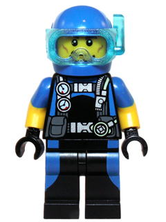 Scuba Diver, Male, Blue